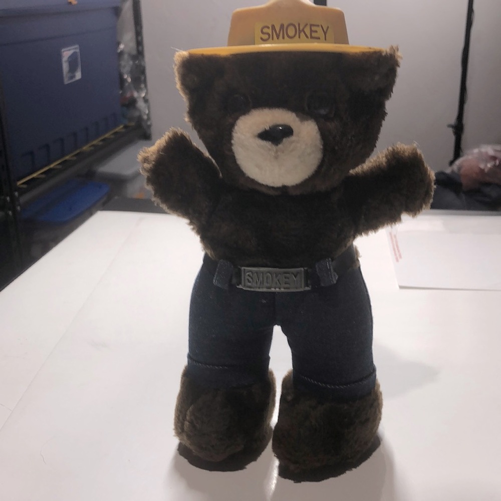 Vintage 1983 Smokey Bear stuffed animal